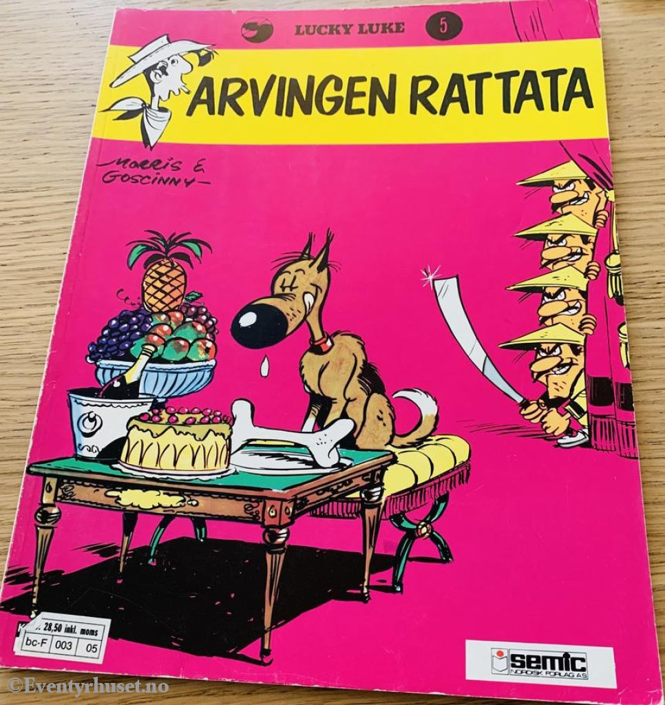 Lucky Luke 05. Arvingen Rattata. 1973/87. Tegneseriealbum