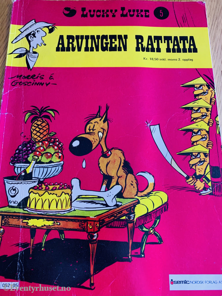 Lucky Luke 05. Arvingen Rattata. 1974/81. Tegneseriealbum