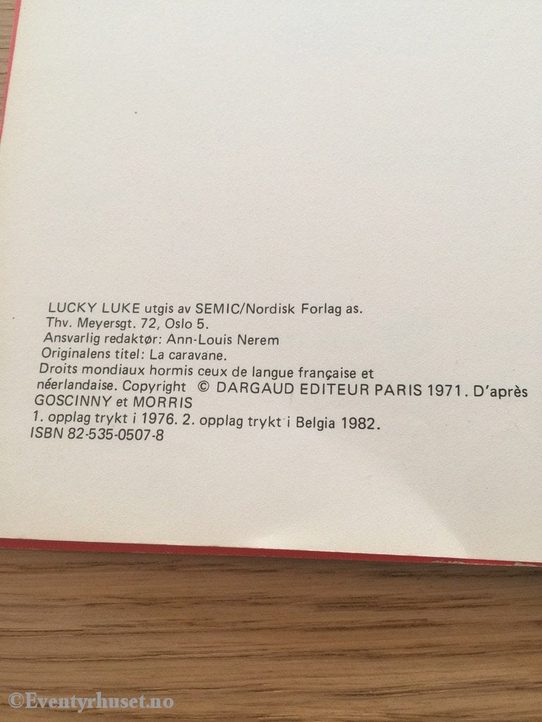 Lucky Luke 11. Vogntogene. 1976/82. Tegneseriealbum