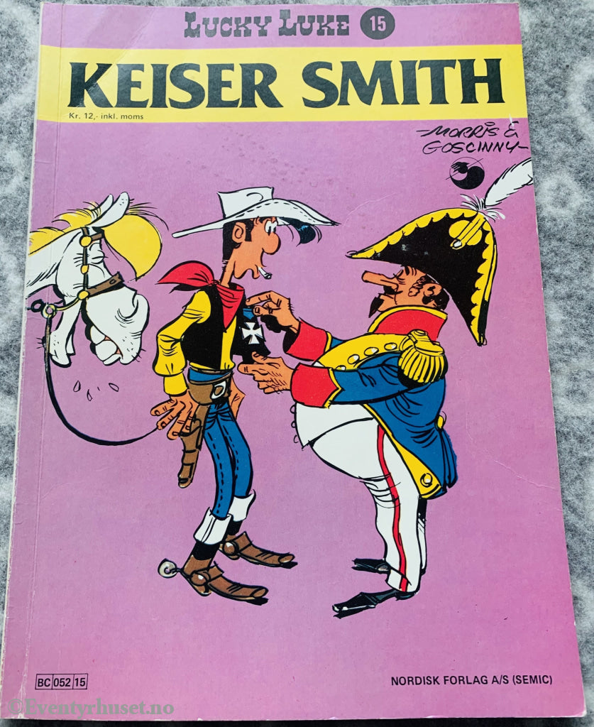 Lucky Luke 15. Keiser Smith. 1977. Tegneseriealbum