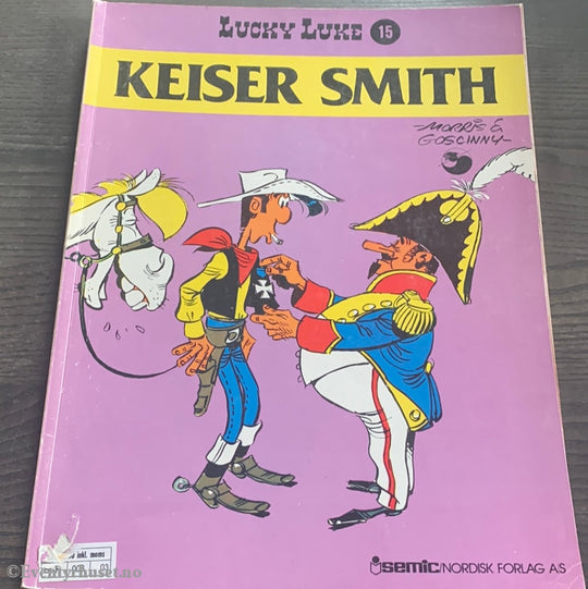 Lucky Luke 15. Keiser Smith. 1977/84. Tegneseriealbum