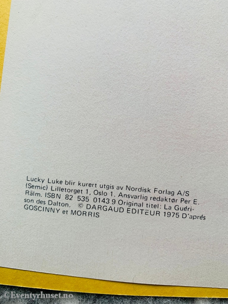 Lucky Luke 18. Brødrene Dalton Blir Kurert. 1978. Tegneseriealbum