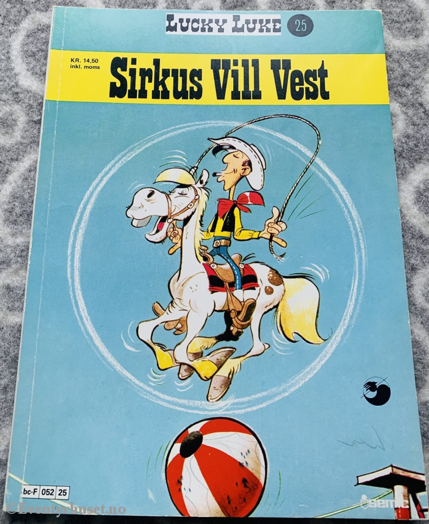 Lucky Luke 25. Sirkus Vill Vest. 1978. Tegneseriealbum
