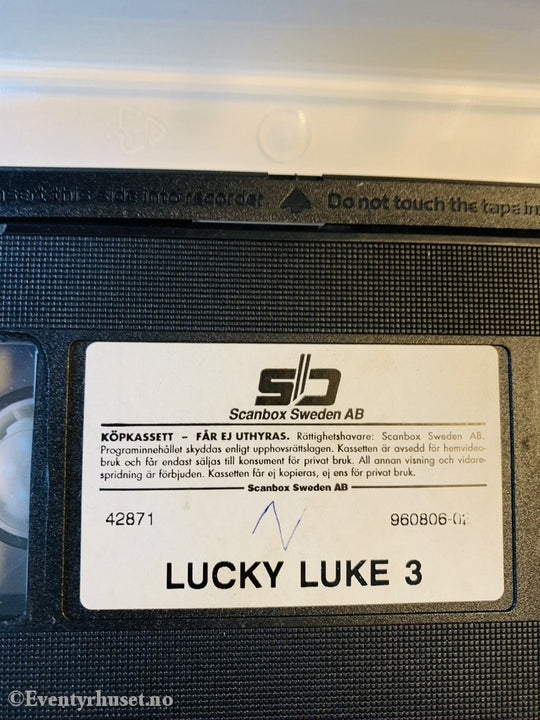 Lucky Luke 3. Nitroglycerin Mfl. Vhs. Svensk Tale. Vhs