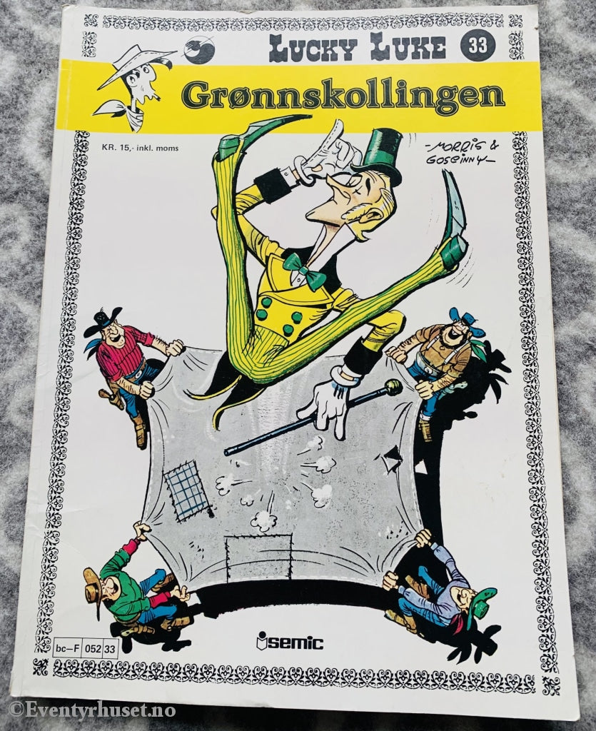 Lucky Luke 33. Grønnskollingen. 1968. Tegneseriealbum