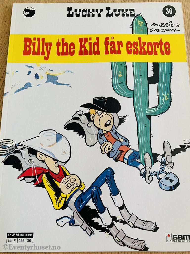 Lucky Luke 36. Billy The Kid Får Eskorte. 1971/89. Tegneseriealbum