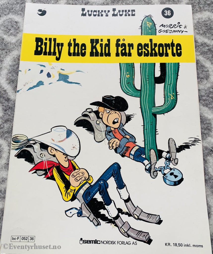 Lucky Luke 36. Billy The Kid Får Eskorte. 1981. Tegneseriealbum