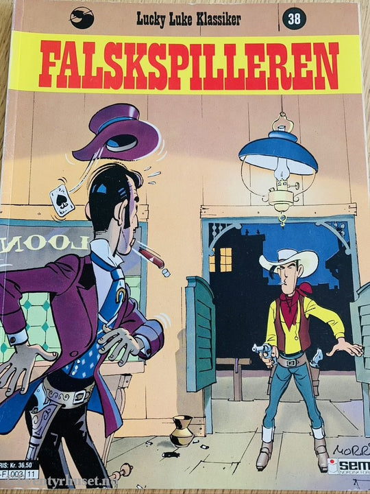 Lucky Luke 38. Falskspilleren. 1971/81. Tegneseriealbum