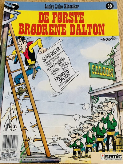 Lucky Luke 39. De første brødrene Dalton. 1982.