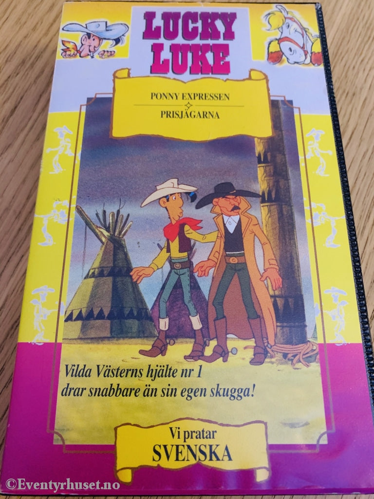 Lucky Luke 4. Ponny Expressen Mfl. Vhs. Svensk Tale. Vhs