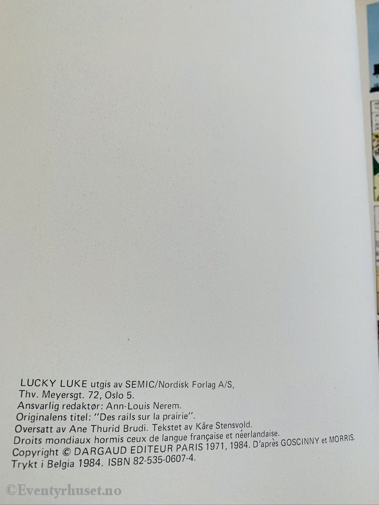 Lucky Luke 44. Jernhesten. 1984. Tegneseriealbum