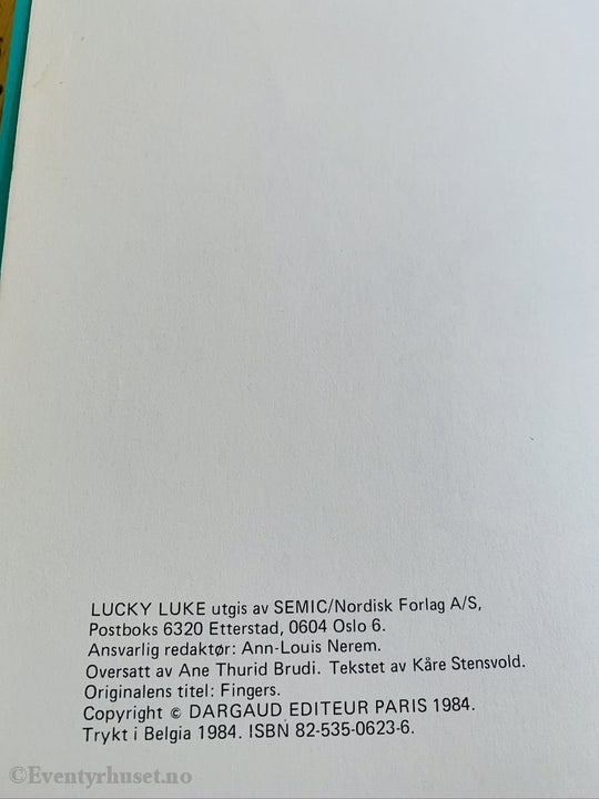Lucky Luke 45. Langfinger. 1984. Tegneseriealbum