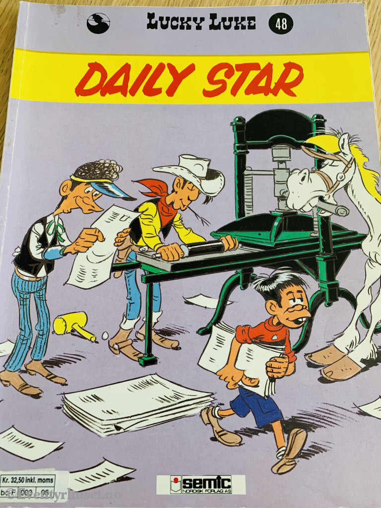 Lucky Luke 48. Daily Star. 1984/85. Tegneseriealbum