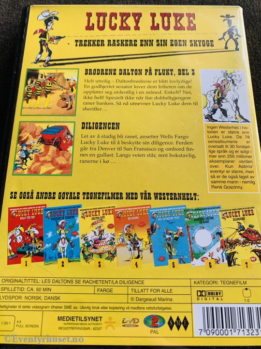 Lucky Luke 7. Diligencen. Dvd. Dvd