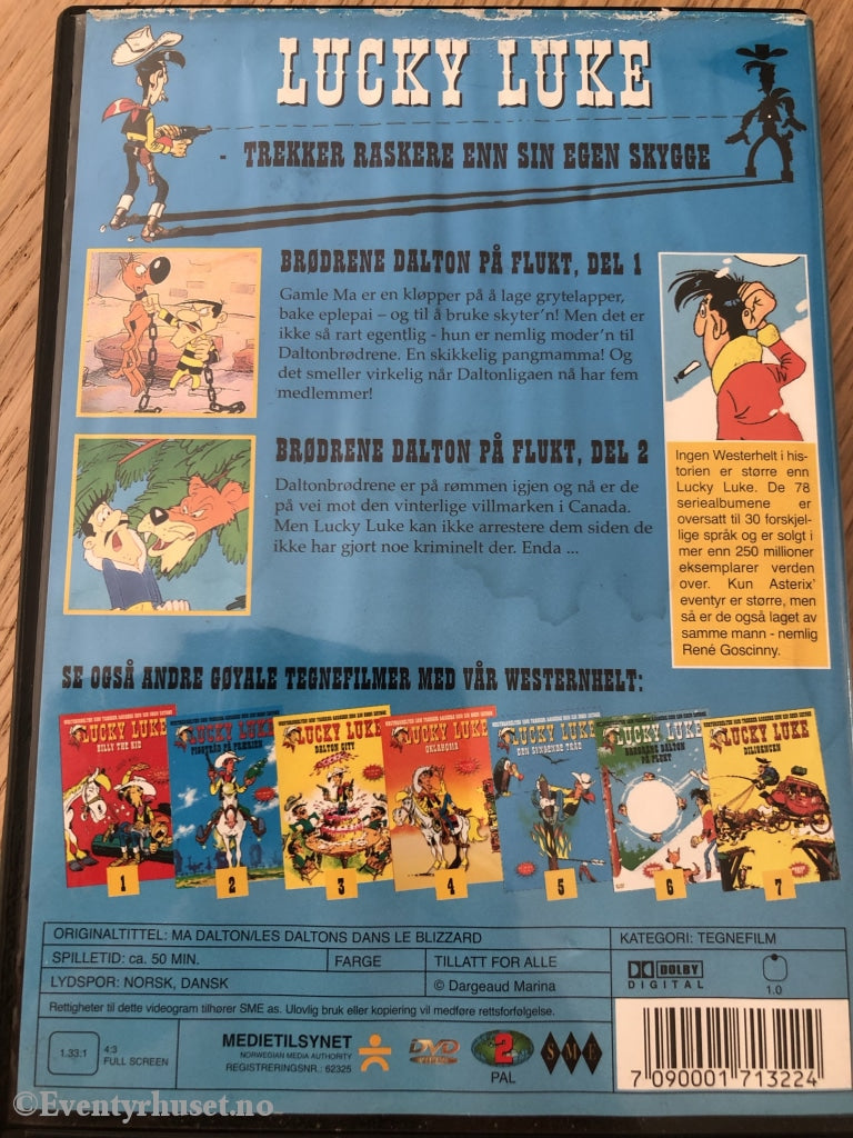 Lucky Luke. Brødrene Dalton På Flukt. Dvd. Dvd