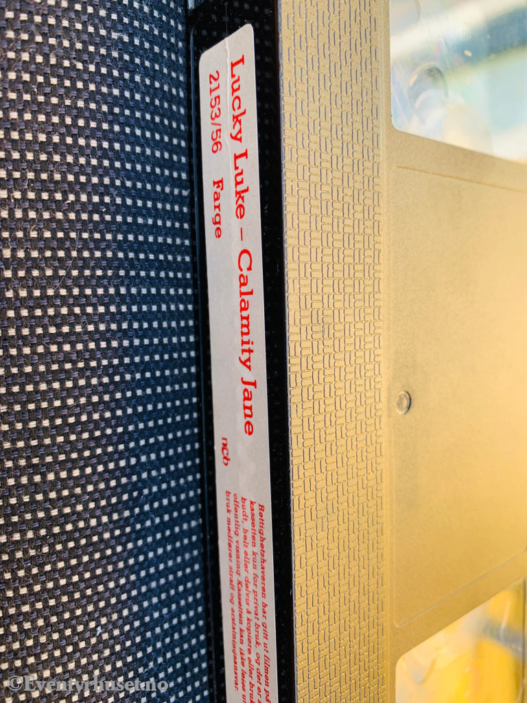 Lucky Luke. Calamity Jane. VHS slipcase. VHS