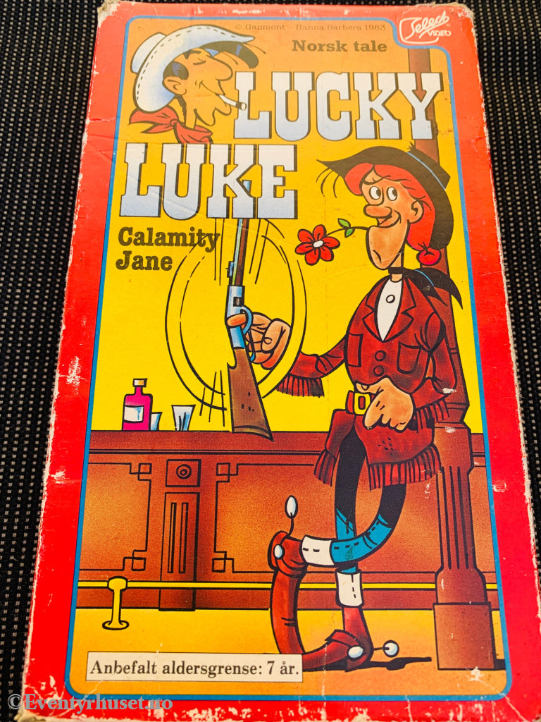 Lucky Luke. Calamity Jane. VHS slipcase. VHS