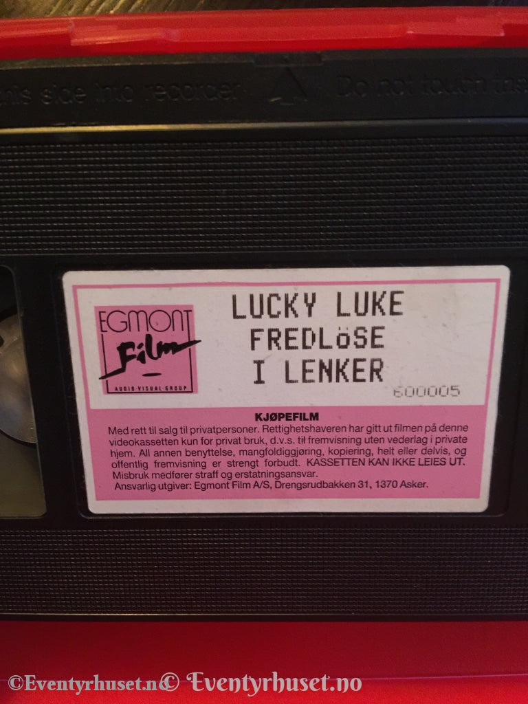 Lucky Luke - Fredløse I Lenker. Vhs. Vhs
