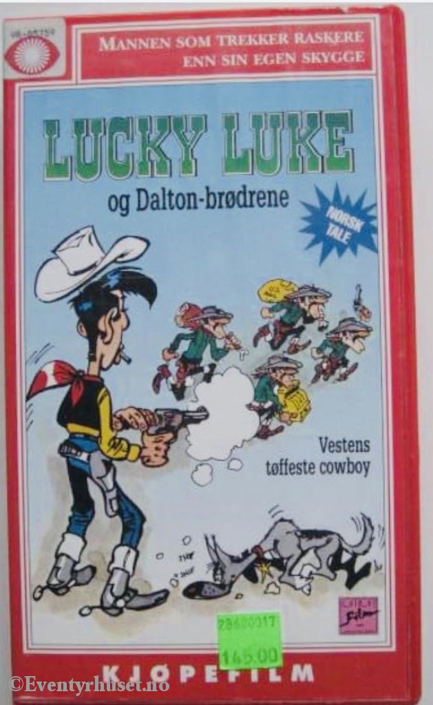 Lucky Luke Og Dalton-Brødrene. Vhs. Vhs