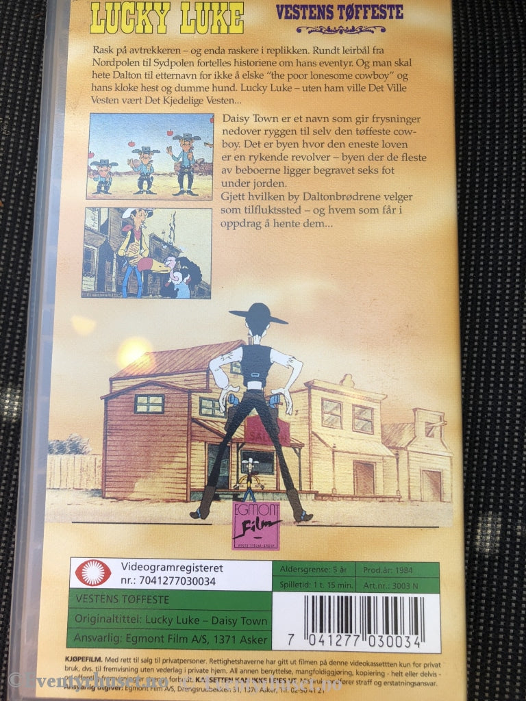 Lucky Luke. Vestens Tøffeste. Vhs. Vhs