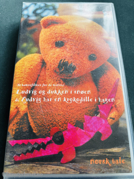 Ludvig og dukken i snøen & Ludvig har en krokodille i hagen. VHS.