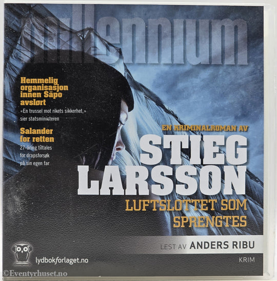 Luftslottet som sprengtes – Stieg Larsson . Lydbok på CD.