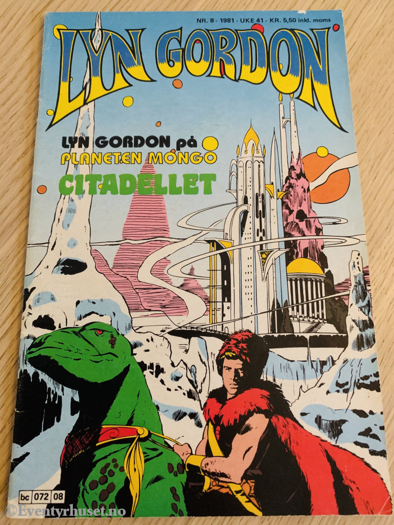 Lyn Gordon 8/1981. Tegneserieblad