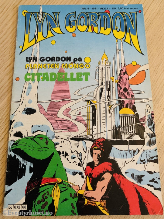 Lyn Gordon 8/1981. Tegneserieblad