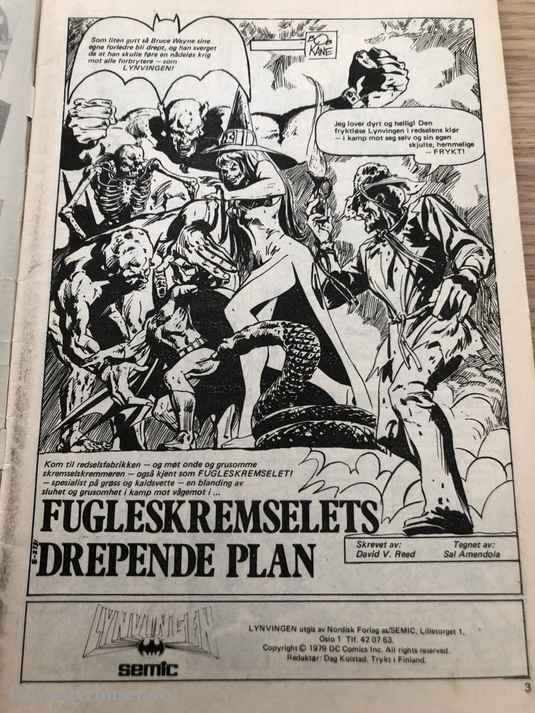 Lynvingen Nr. 6 1979. Tegneserieblad