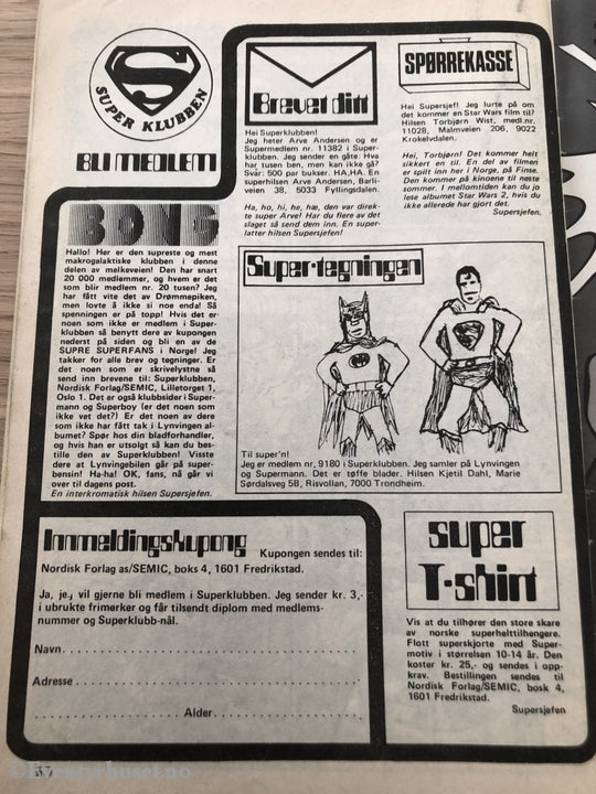 Lynvingen Nr. 6 1979. Tegneserieblad