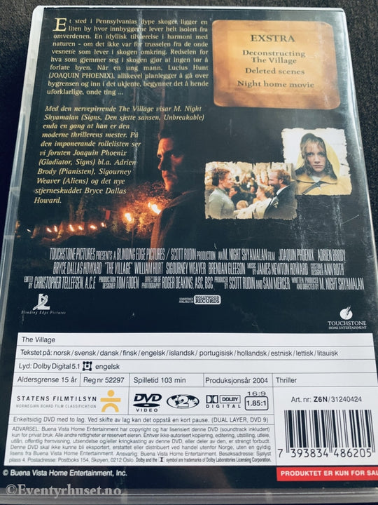 M. Night Shyamalans The Village. 2004. Dvd. Dvd