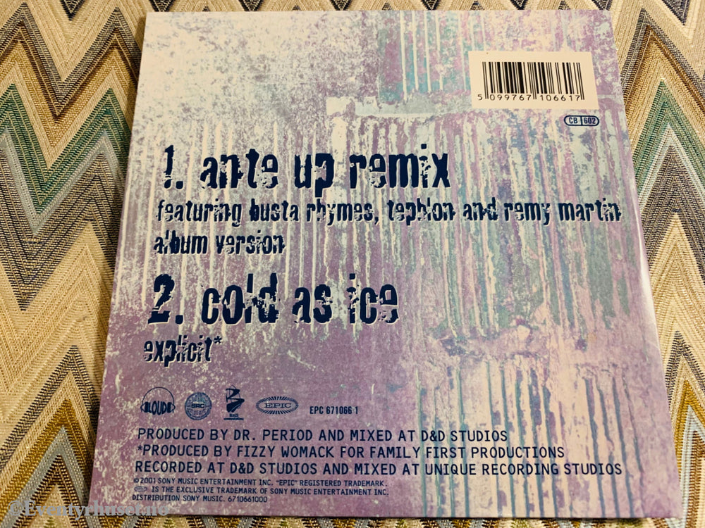 M. O. P. Ante Up Remix / Cold As Ice. Cd - Singel. Cd
