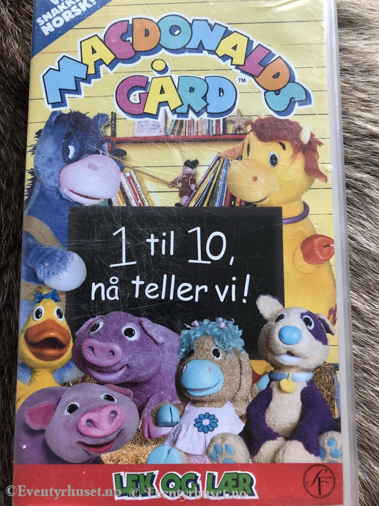 Macdonalds Gård. 1 + 10 Nå Teller Vi! 2000. Vhs. Vhs