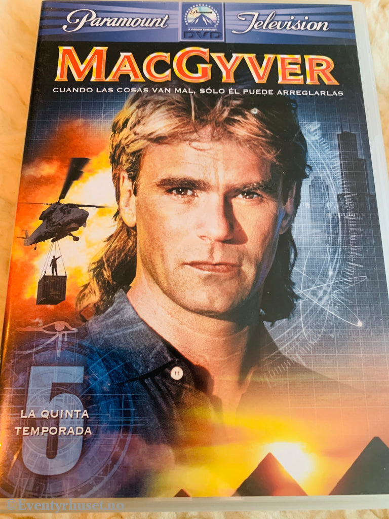 MacGyver. Sesong 5. Med original engelsk tale. DVD samleboks.