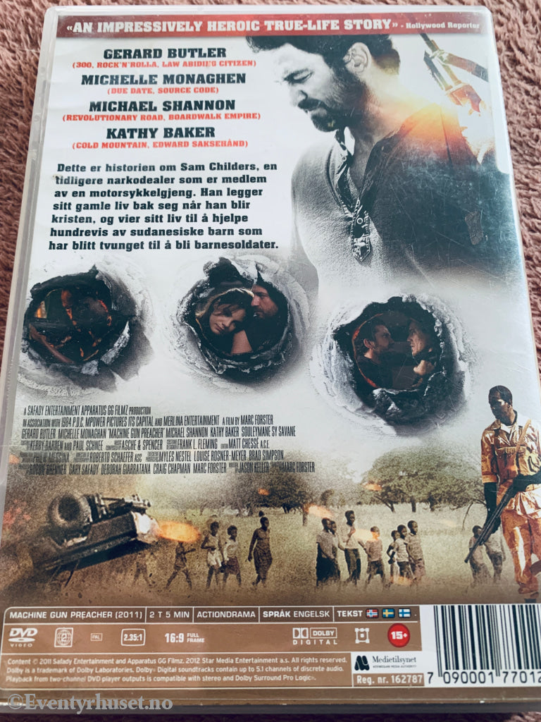 Machine Gun Preacher (2011). DVD.