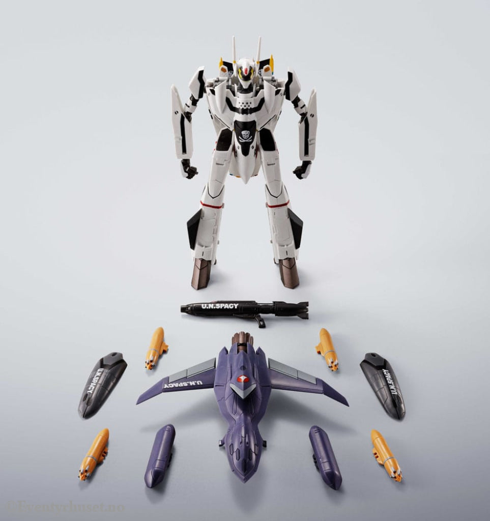 Macross 7 Hi-Metal R Action Figure VF-0S Phoenix (Roy Focker Use) & QF-2200D-B Ghost Set 14 cm Manga & Anime