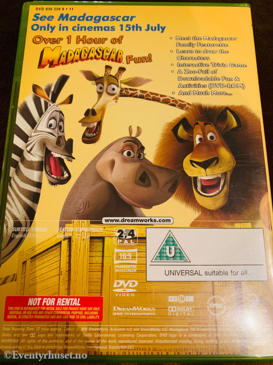 Madagascar: Activity Disc (2005). DVD-ROM.