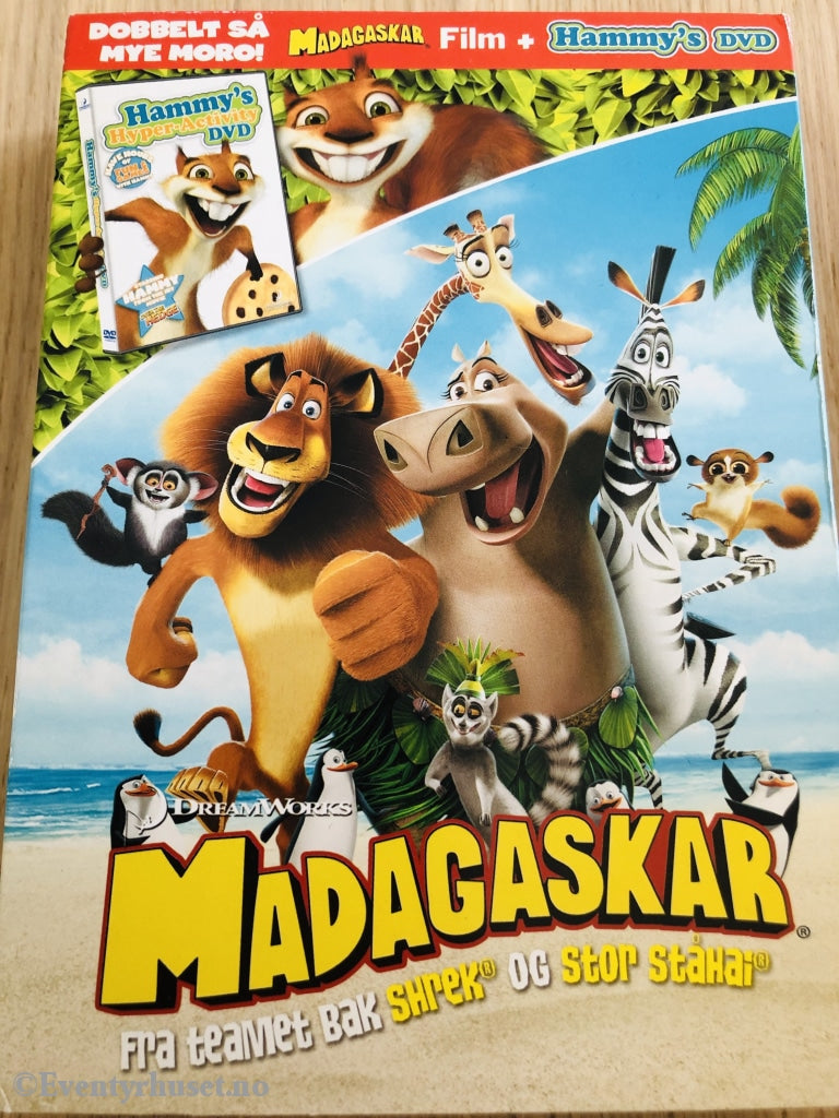 Madagaskar + Hammy. 2005. Dvd Samleboks.