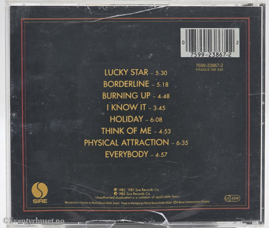 Madonna. 1983. The First Album. CD.