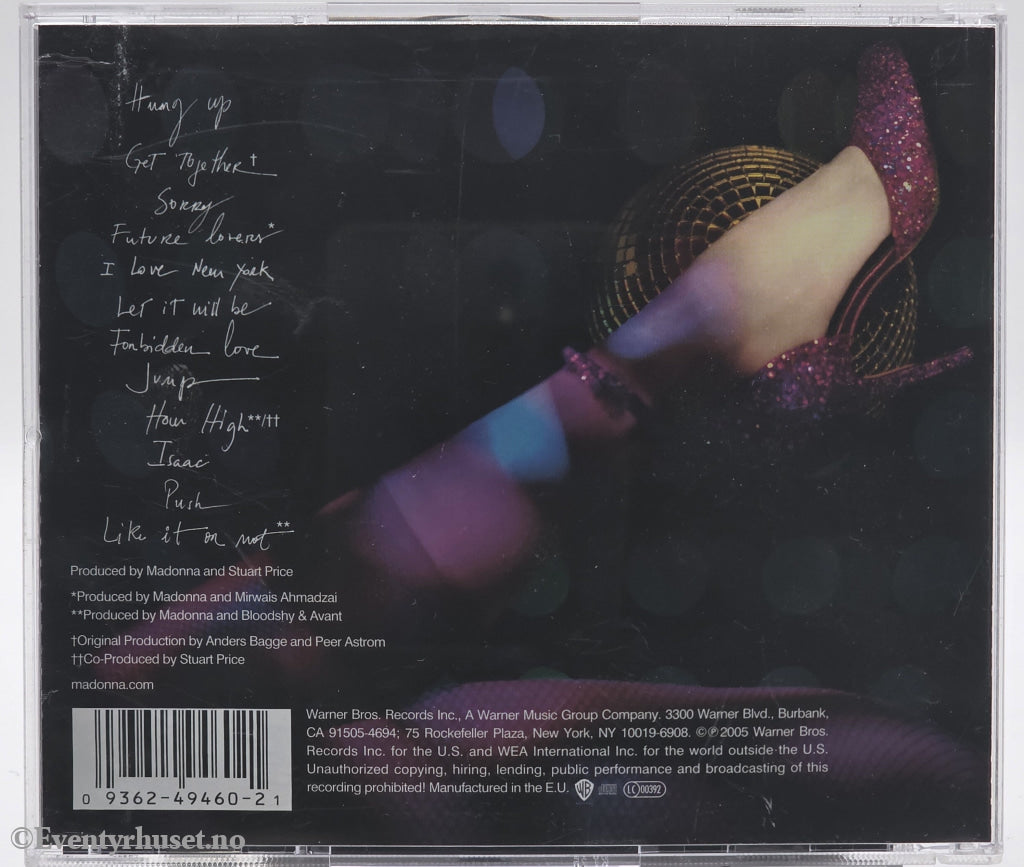 Madonna. 2005. Confessions on a Dance Floor. CD.