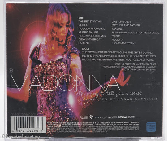 Madonna. 2006. I'm Going to Tell You a Secret. DVD.