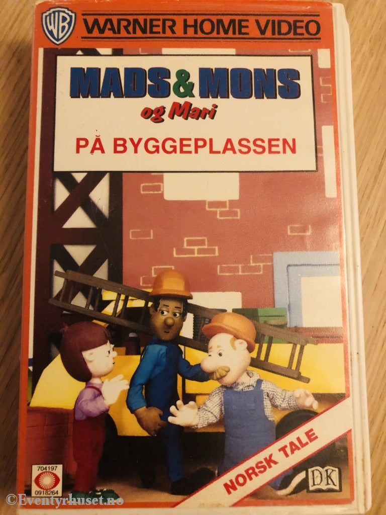 Mads Og Mons På Byggeplassen. 1993. Vhs. Vhs