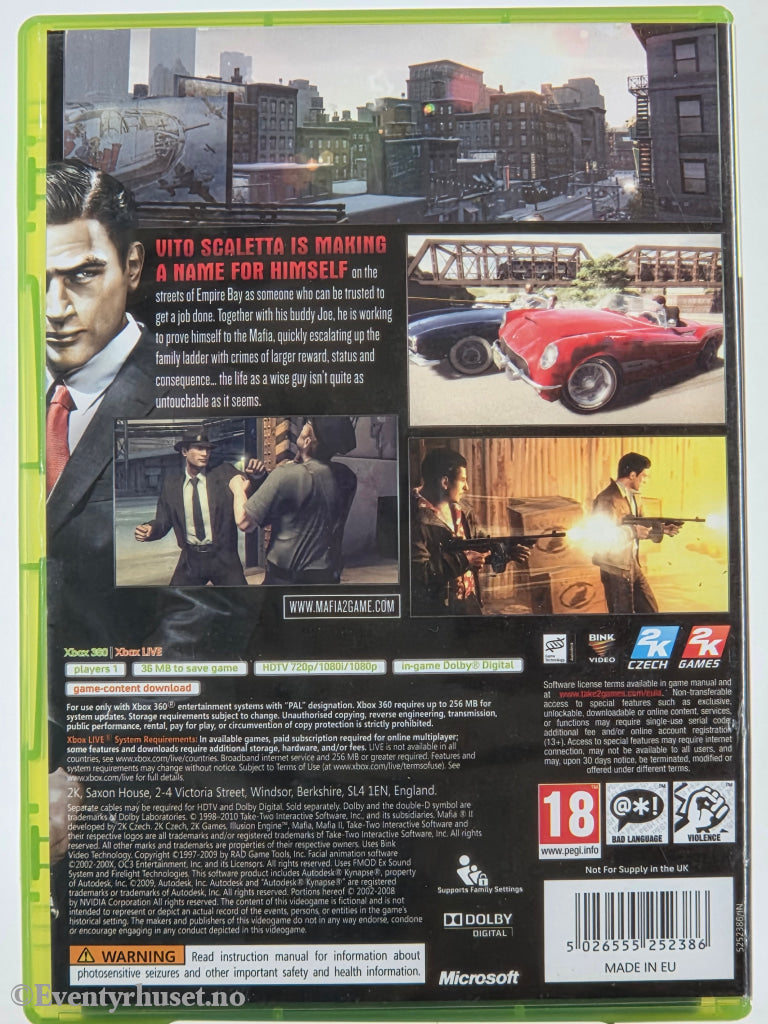 Mafia II. Xbox 360