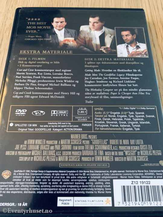 Mafiabrødre. 1990. Dvd. Dvd