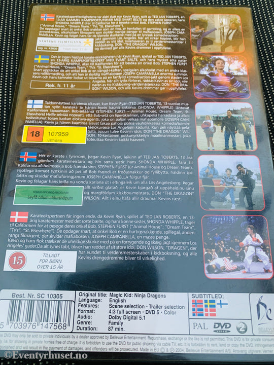 Magic Kid: Ninja Dragons. DVD. DVD