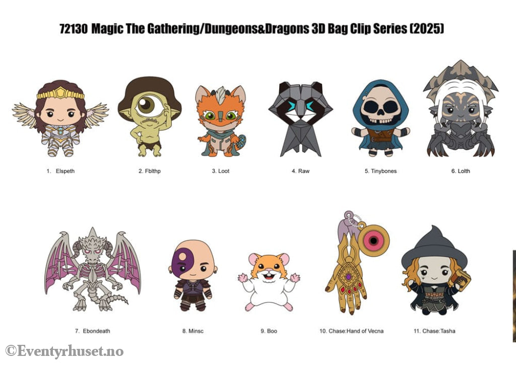 Magic the Gathering 3D PVC Bag Clips Series 1 Display (24) Fashion & Accessories