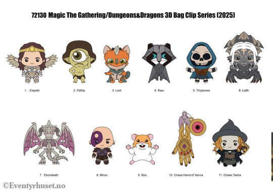 Magic the Gathering 3D PVC Bag Clips Series 1 Display (24) Fashion & Accessories