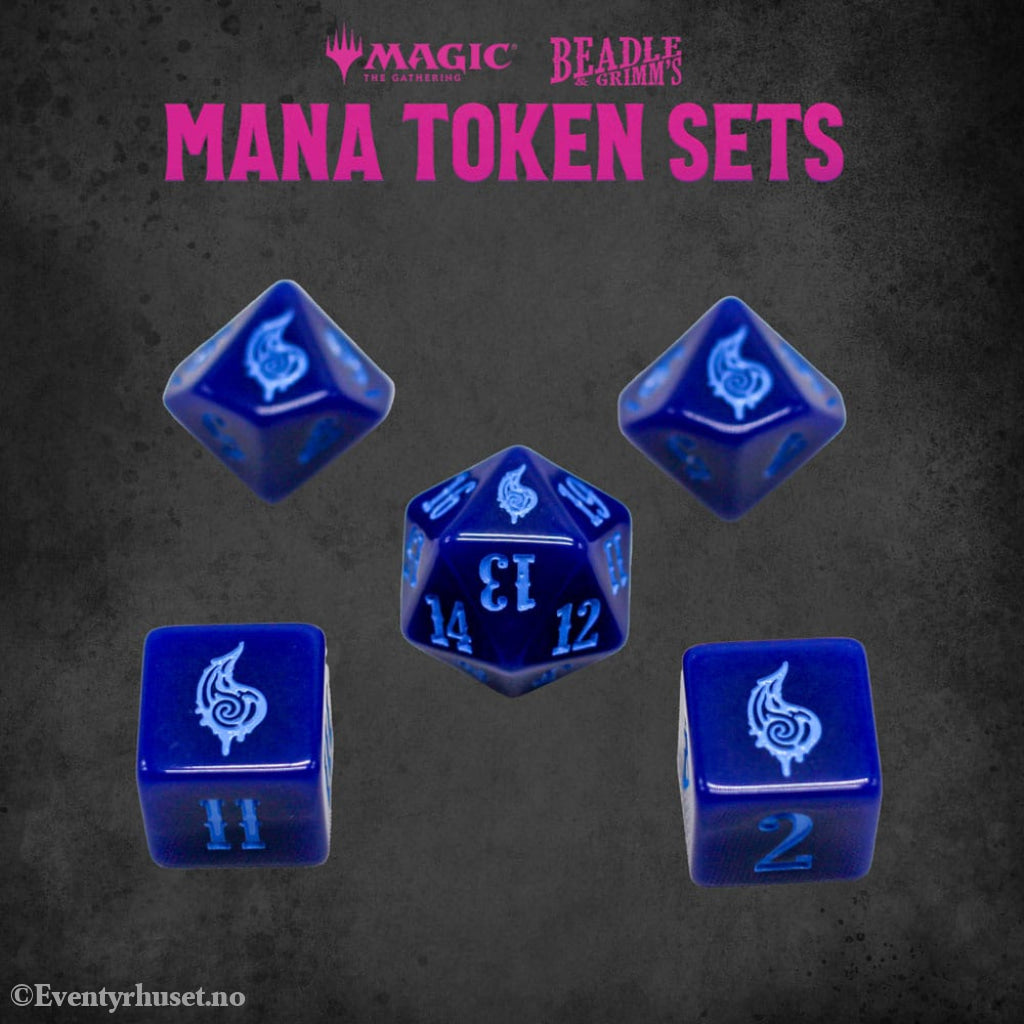 Magic the Gathering Dice and Token Pack Blue Mana Games