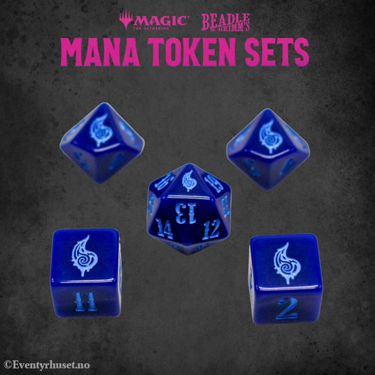 Magic the Gathering Dice and Token Pack Blue Mana Games