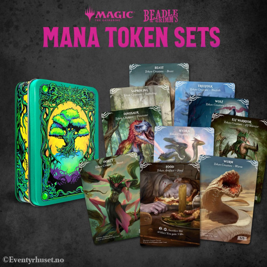 Magic the Gathering Dice and Token Pack Green Mana Games